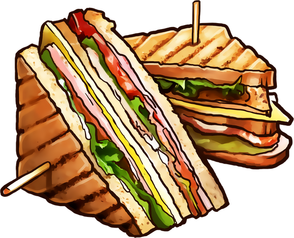 Sandwich Fast Food Illustration
