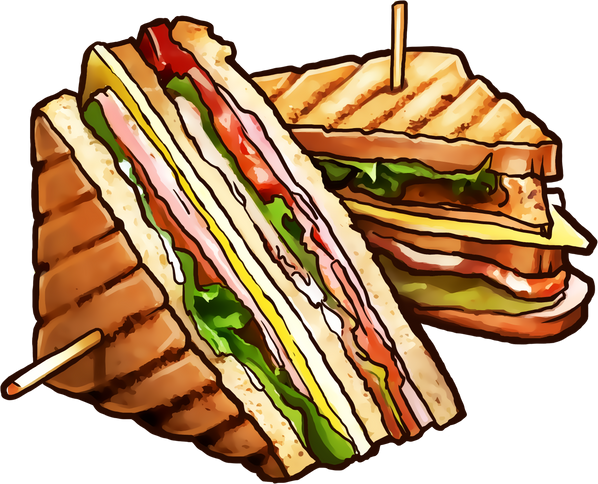 Sandwich Fast Food Illustration